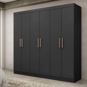 Guarda Roupa Casal Caxias 6 Portas 2 Gavetas -