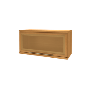 Armário Geladeira Yara Com Vidro 1 Porta 80cm -