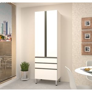 Paneleiro Sany Sem Vidro 2 Portas E 3 Gavetas 70cm -