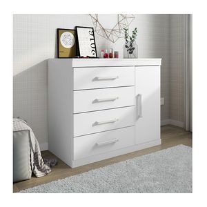 Cômoda Delta 1 Porta E 4 Gavetas -