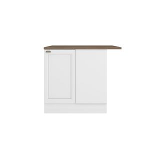 Balcão Canto Reto Unna 1 Porta 95cm -