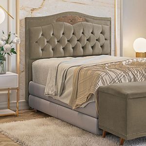 Cabeceira De Cama Box Solteiro Jordânia 1,00m -