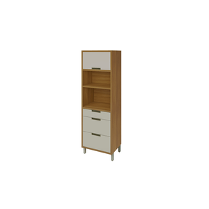 Torre Quente Kim 1 Porta 3 Gavetas 70cm -
