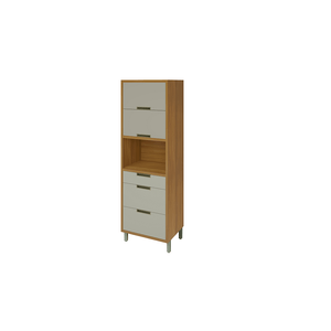 Torre Quente Kim 1 Porta 3 Gavetas 70cm -