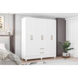 Guarda Roupa Casal Panamá 6 Portas E 2 Gavetas -