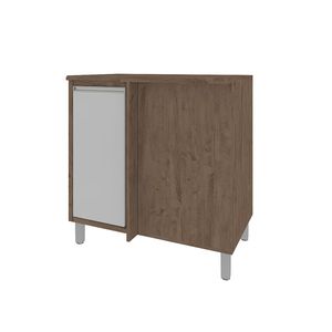 Balcão Canto Maresia Com Tampo E 1 Porta 90cm -
