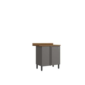 Balcão Charmosa Canto Reto Com Tampo 1 Porta 94cm -
