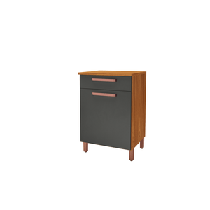 Balcão Isadora Com Tampo 1 Porta E 1 Gaveta 60cm -