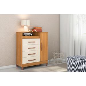 Cômoda Buritis 1 Porta E 4 Gavetas -