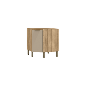 Balcão Canto Diagonal Aluminum 1 Porta Com Tampo -