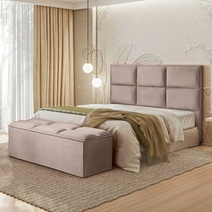 Cabeceira Solteiro Viena Linho 1506 90cm -