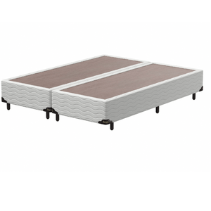 Box King Bipartido Pérola Com Tecido Poliéster (1,58x1,98x38cm) -