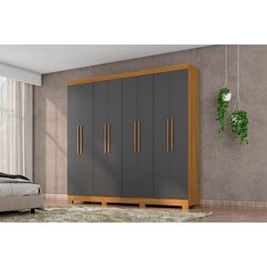 Guarda Roupa Casal Italía 8 Portas E 4 Gavetas -