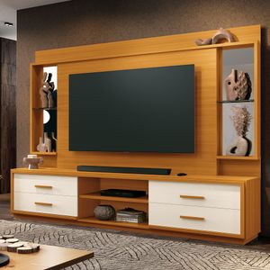 Home Neriah Para Tvs De Até 75 Polegadas Com 4 Gavetas E Rodízios -