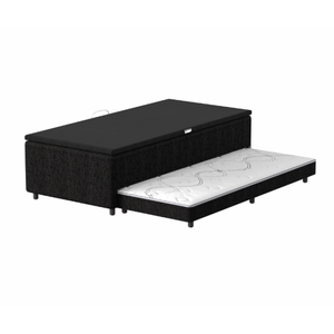 Base Baú Solteiro Afrodite Com Cama Auxiliar D28 (88x1,88x46cm) -