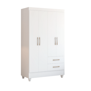 Guarda Roupa Casal Chile 4 Portas E 2 Gavetas -