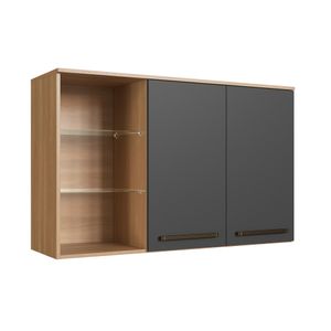 Armário Isabelle 2 Portas Com Vidro 1,20m -