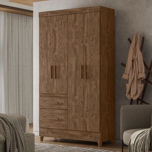 Guarda Roupa Solteiro Altinho 4 Portas E 2 Gavetas -