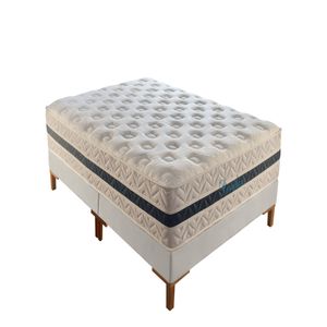 Colchão Sleeping Queen Latéx Molas Ensacadas (1,58x1,98x34cm) -