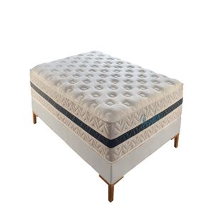 Colchão Sleeping Casal Latéx Molas Ensacadas (1,38x1,88x34cm) -