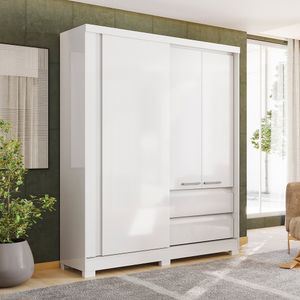 Guarda Roupa Casal Roma 3 Portas E 2 Gavetas -