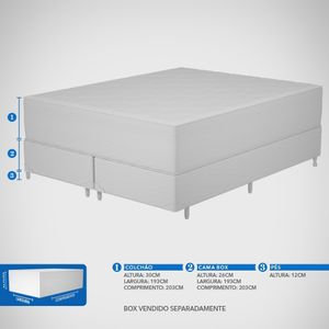 Colchão King Colombo Molas Ensacadas (1,93x2,03x30cm) -