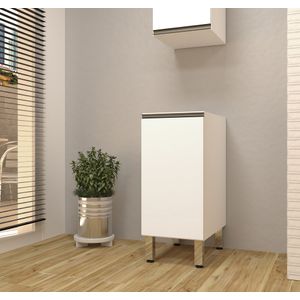 Balcão Simples Pérola Sem Tampo 1 Porta 35cm  -
