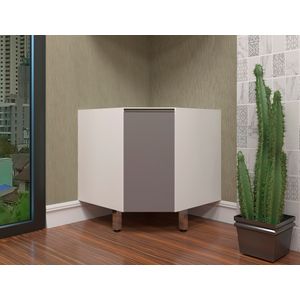 Balcão Canto Diagonal Pérola 76cm -