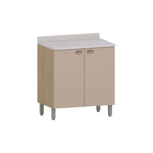 Balcão Class 2 Portas Com Tampo 80cm -
