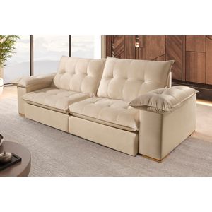 Sofá 2 Lugares Retrátil E Reclinável Urban Veludo 2,90m -