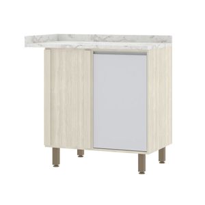 Balcão Canto Reto Art Com Tampo 1 Porta -