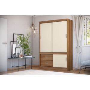 Guarda Roupa Casal Jacareí 3 Portas De Correr E 2 Gavetas -