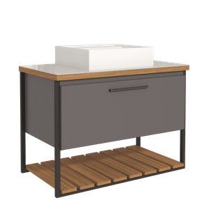 Gabinete Red Para Banheiro Sem Espelho 61cm -