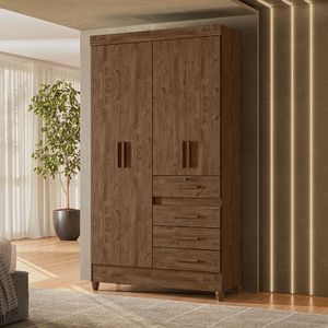 Guarda Roupa Casal Miracema 4 Portas E 4 Gavetas -