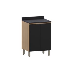 Balcão Slim Com Tampo 2 Portas 60cm -