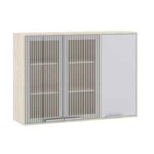 Armário Art 3 Portas Com Vidro 1,20m -