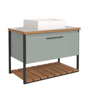 Gabinete Red Para Banheiro Sem Espelho 80cm -
