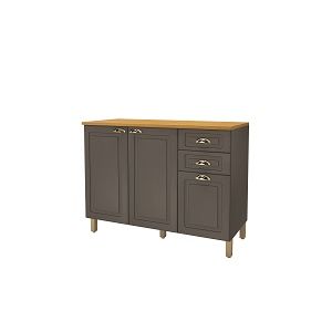 Armário Formoza Com Vidro 2 Portas 80cm -