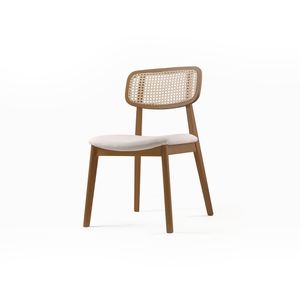 Conjunto Com 2 Cadeiras Duna 02 Linho 186c Bege -
