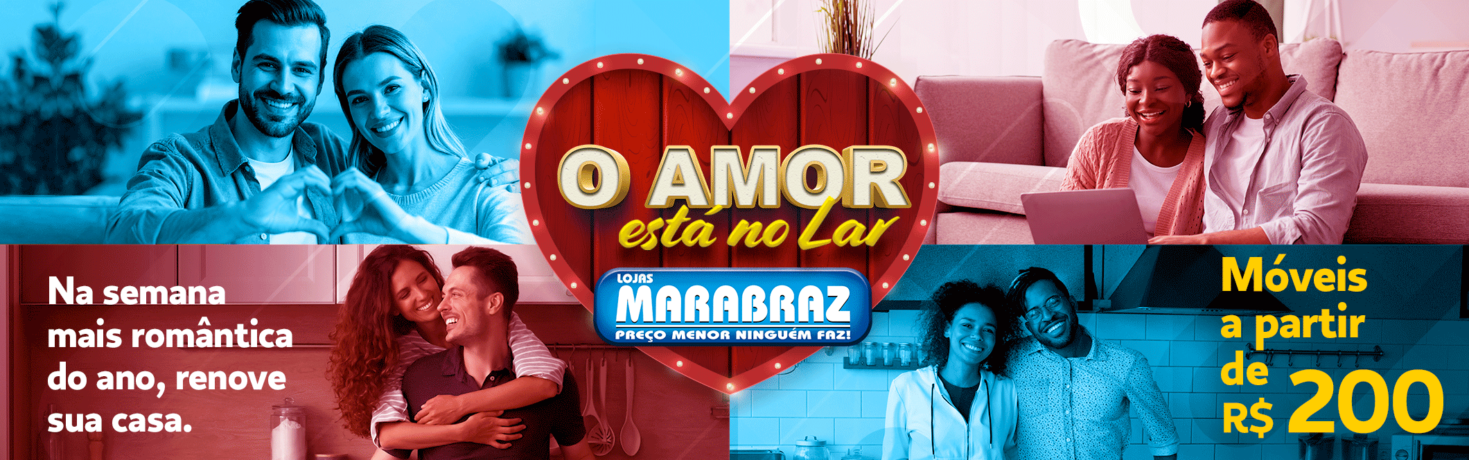 O amor está no lar